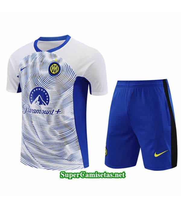 Tailandia Camiseta Kit De Entrenamiento Inter Milan Blanco 2024 2025