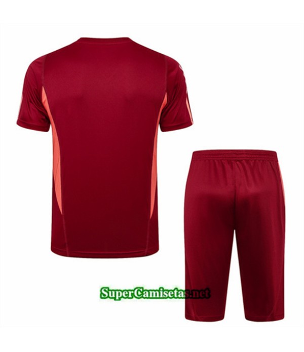 Tailandia Camiseta Kit De Entrenamiento Manchester United Colorete Bordeaux 2024 2025