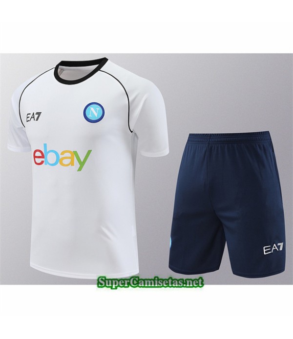 Tailandia Camiseta Kit De Entrenamiento Napoli Blanco 2024 2025