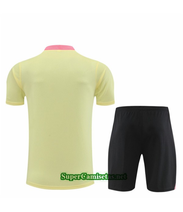 Tailandia Camiseta Kit De Entrenamiento Paris Psg Niño Amarillo Clair 2024 2025