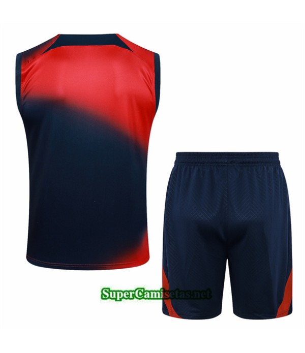 Tailandia Camiseta Kit De Entrenamiento Paris Psg Sin Mangas Colorete 2024 2025