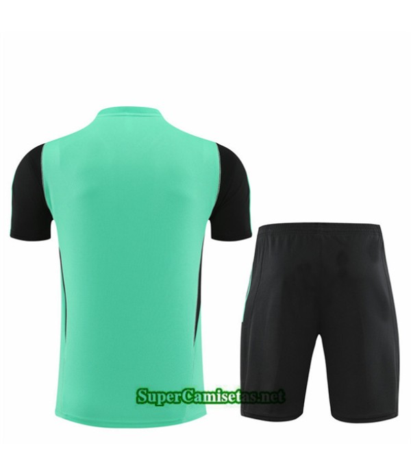 Tailandia Camiseta Kit De Entrenamiento Real Madrid Niño Verde 2024 2025