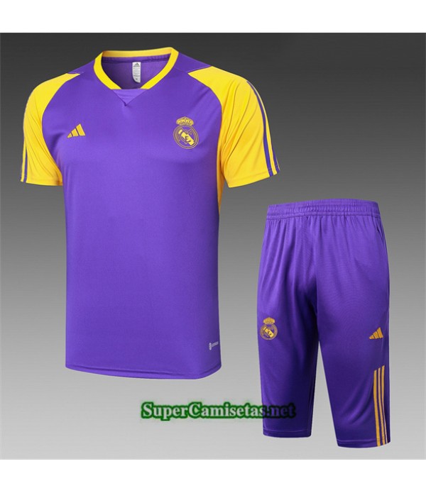 Tailandia Camiseta Kit De Entrenamiento Real Madrid Violeta 2024 2025