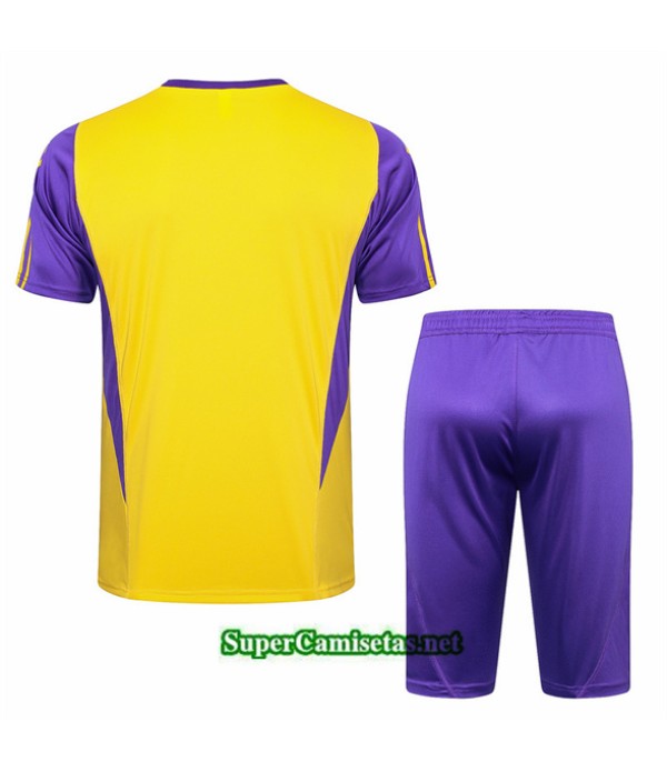 Tailandia Camiseta Kit De Entrenamiento Real Madrid Amarillo 2024 2025