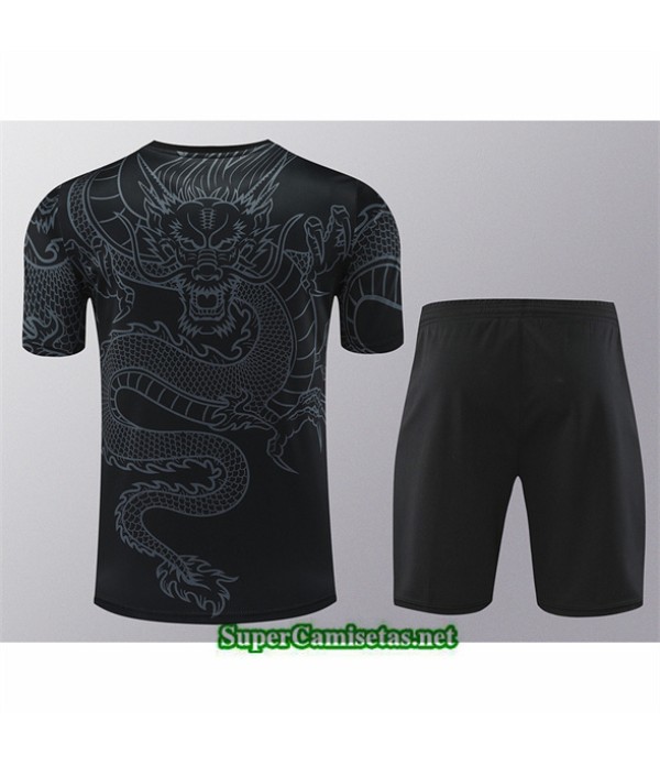 Tailandia Camiseta Kit De Entrenamiento Real Madrid Negro 2024 2025