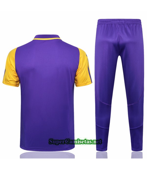 Tailandia Camiseta Kit De Entrenamiento Real Madrid Polo Violeta 2024 2025