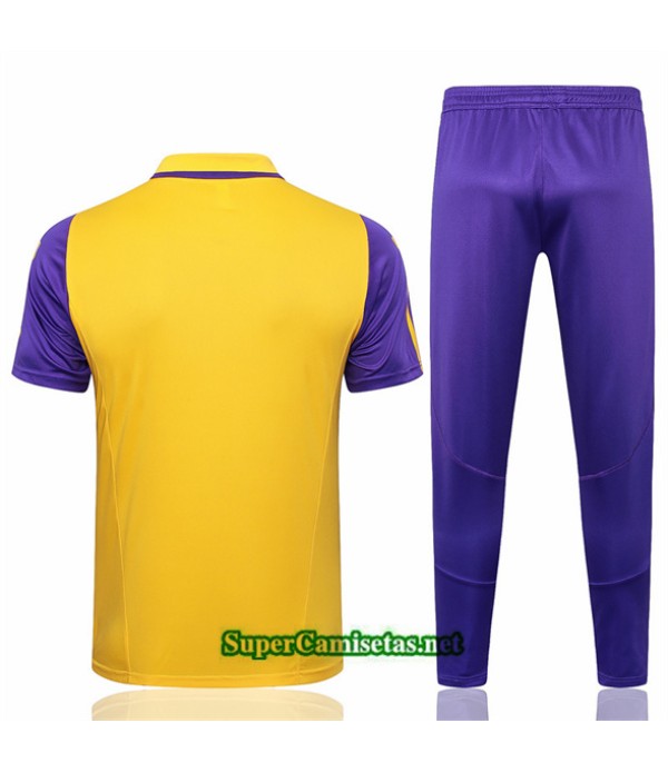 Tailandia Camiseta Kit De Entrenamiento Real Madrid Polo Amarillo 2024 2025