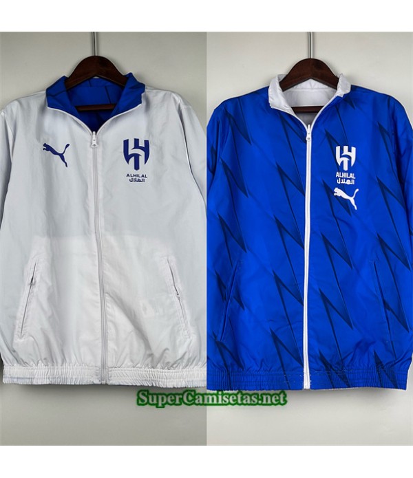 Tailandia Chaqueta Cortavientos Reversible Al Hilal Blanco 2024 2025