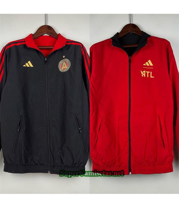 Tailandia Chaqueta Cortavientos Reversible Atlanta United Negro 2024 2025