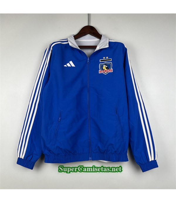 Tailandia Chaqueta Cortavientos Reversible Colo Colo Fc Azul 2024 2025