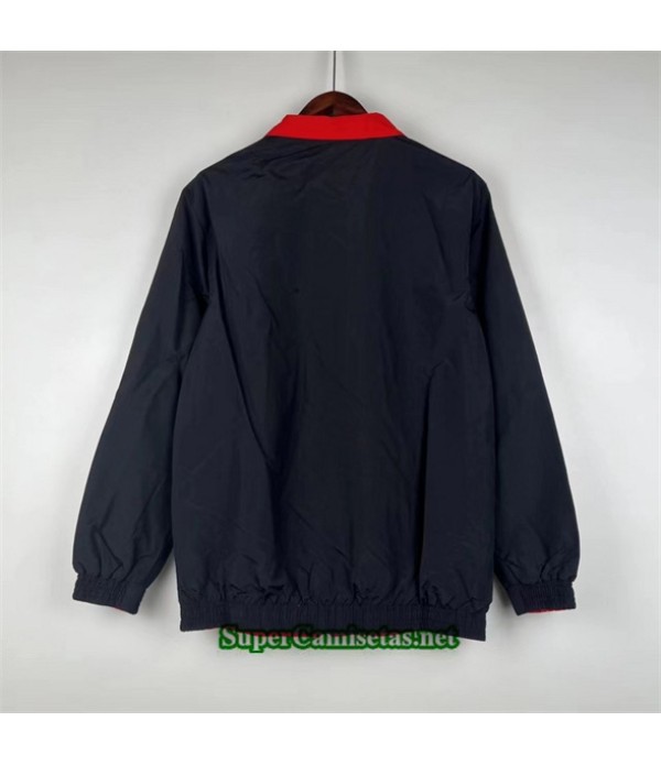 Tailandia Chaqueta Cortavientos Reversible River Plate Negro 2024 2025