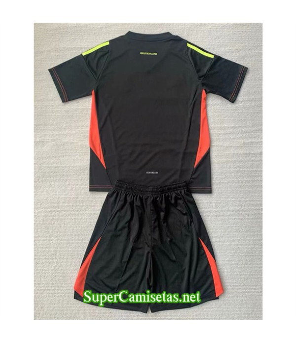 Tailandia Equipacion Camiseta Alemania Niño Portero Negro 2024 2025