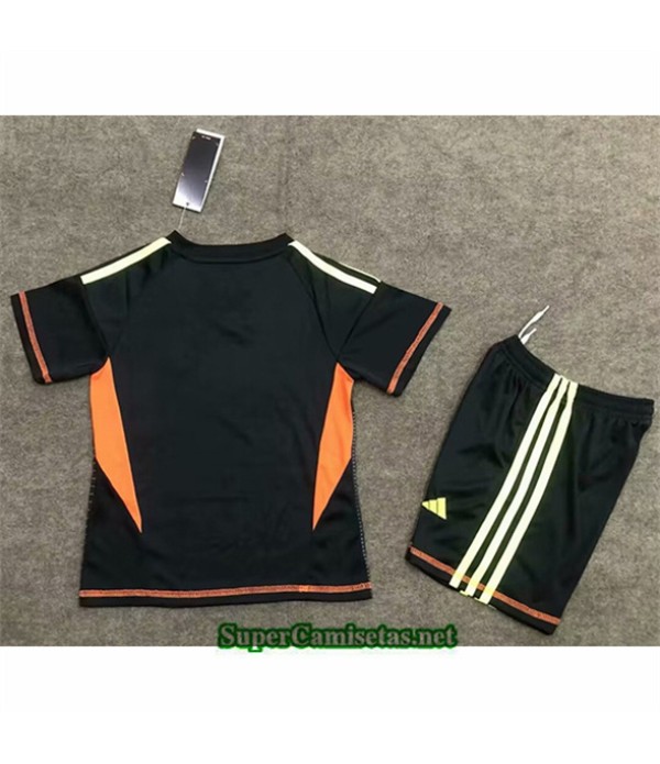 Tailandia Equipacion Camiseta Alemania Niño Portero Negro 2024 2025