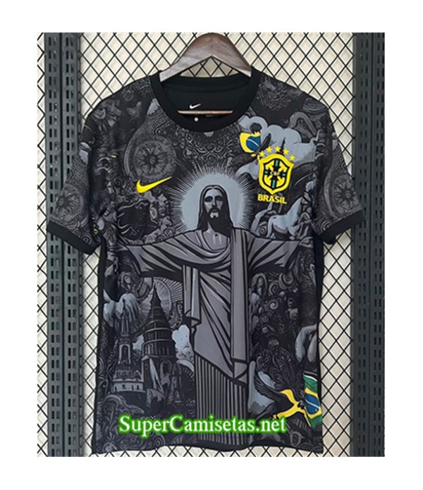 Tailandia Equipacion Camiseta Brasil Edición Especial Negro 2024 2025