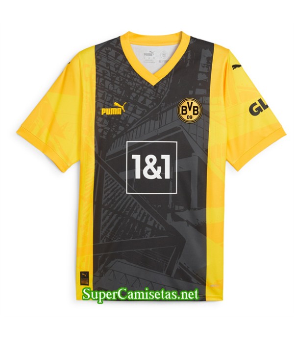 Tailandia Equipacion Camiseta Dortmund Amarillo 2024 2025