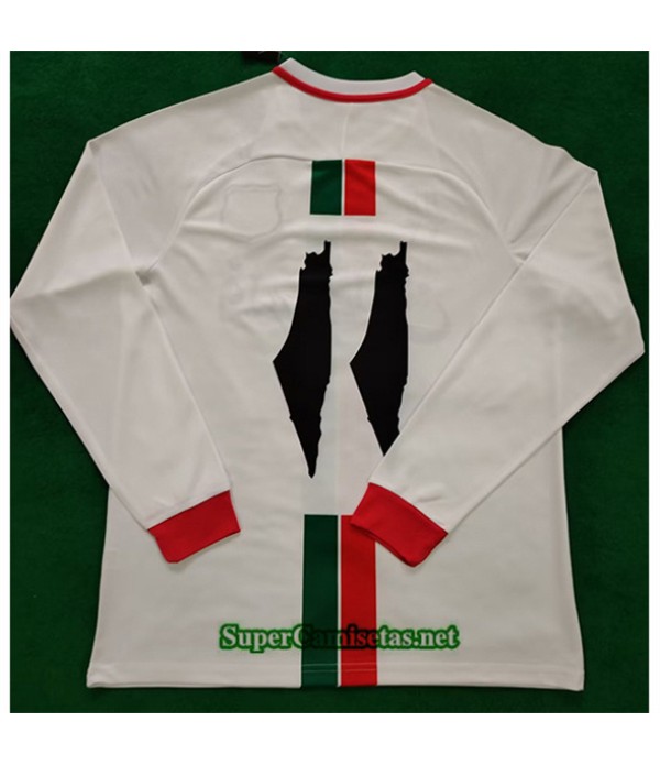 Tailandia Equipacion Camiseta Palestina Manga Larga Blanco 2024 2025