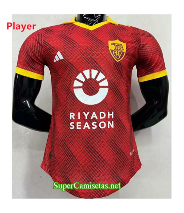 Tailandia Equipacion Camiseta Player As Roma Red 2024 2025