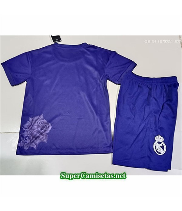 Tailandia Equipacion Camiseta Real Madrid Niño Y3 Violeta 2024 2025