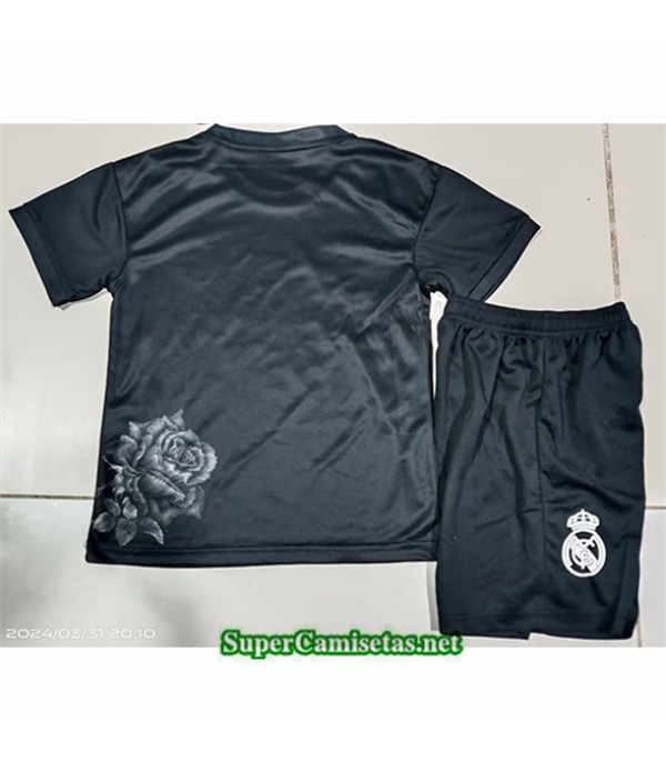 Tailandia Equipacion Camiseta Real Madrid Niño Y3 Negro 2024 2025