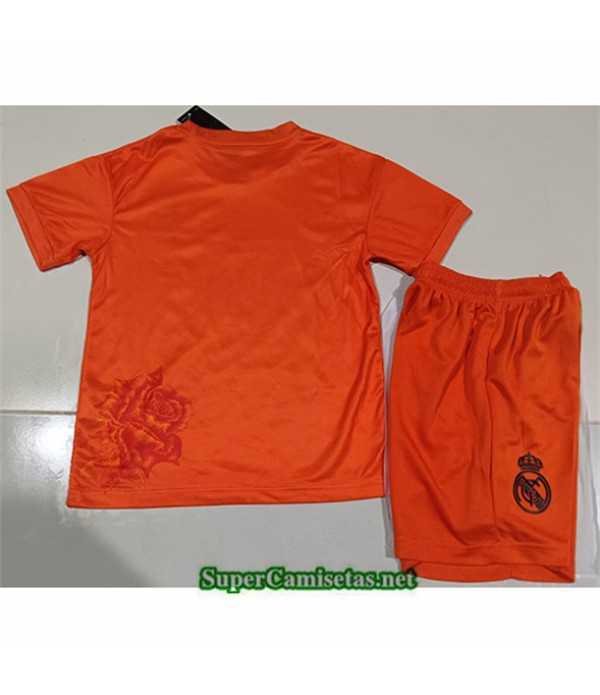 Tailandia Equipacion Camiseta Real Madrid Niño Y3 Orange 2024 2025