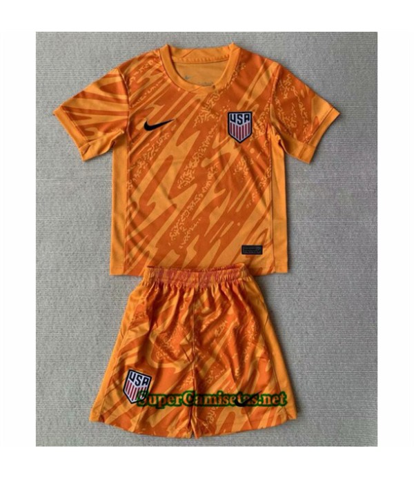 Tailandia Orange Equipacion Camiseta Usa Niño 2024 2025