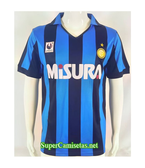 Tailandia Primera Equipacion Camiseta Inter Milan Hombre 1990 91