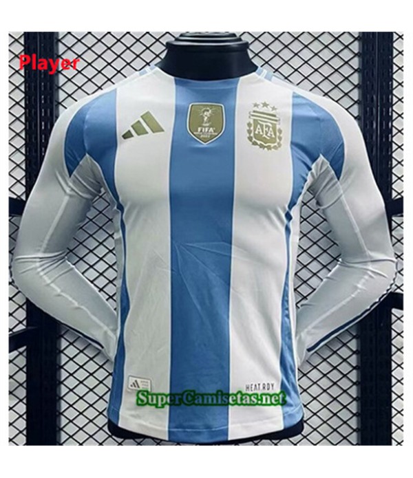 Tailandia Primera Equipacion Camiseta Player Argentina Manga Larga 2024 2025
