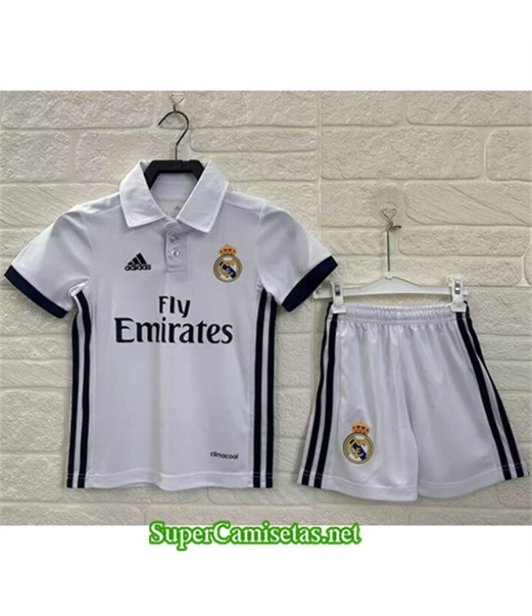 Tailandia Primera Equipacion Camiseta Real Madrid Niño Retro 1996 17