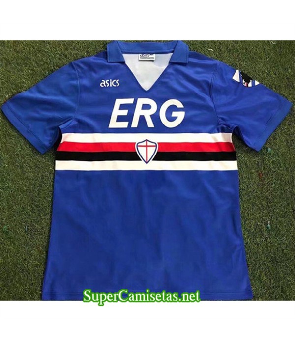 Tailandia Primera Equipacion Camiseta Sampdoria Hombre 1990 91