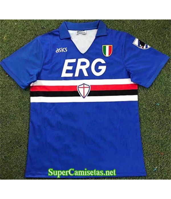 Tailandia Primera Equipacion Camiseta Sampdoria Hombre 1991 92