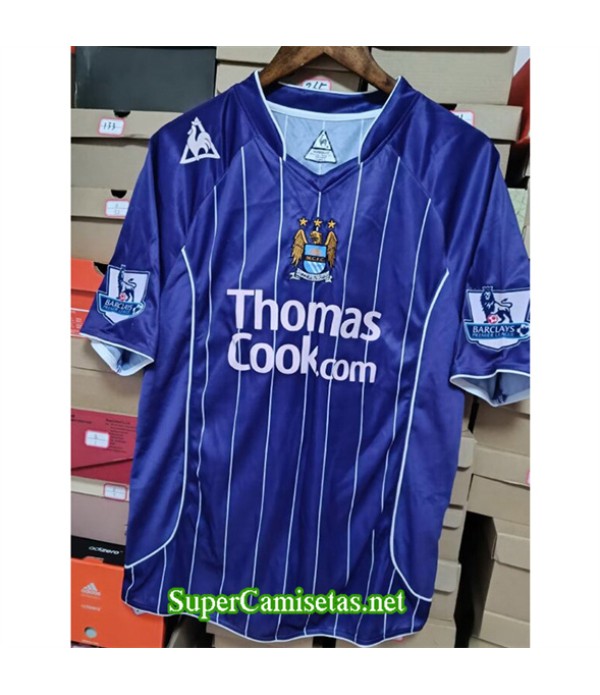 Tailandia Segunda Equipacion Camiseta Manchester City Hombre 2007 08