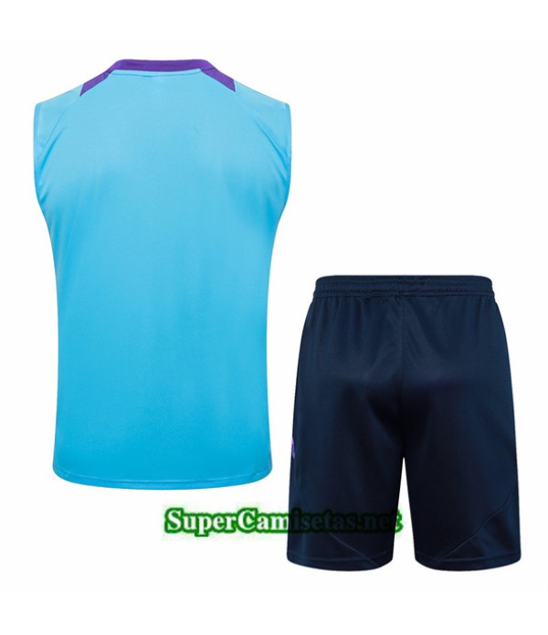 Tailandia Camiseta Kit De Entrenamiento Argentina Sin Mangas Azul Claro 2024 2025