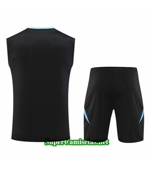 Tailandia Camiseta Kit De Entrenamiento Argentina Sin Mangas Negro 2024 2025