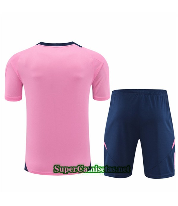 Tailandia Camiseta Kit De Entrenamiento Arsenal Niño Rosa 2024 2025