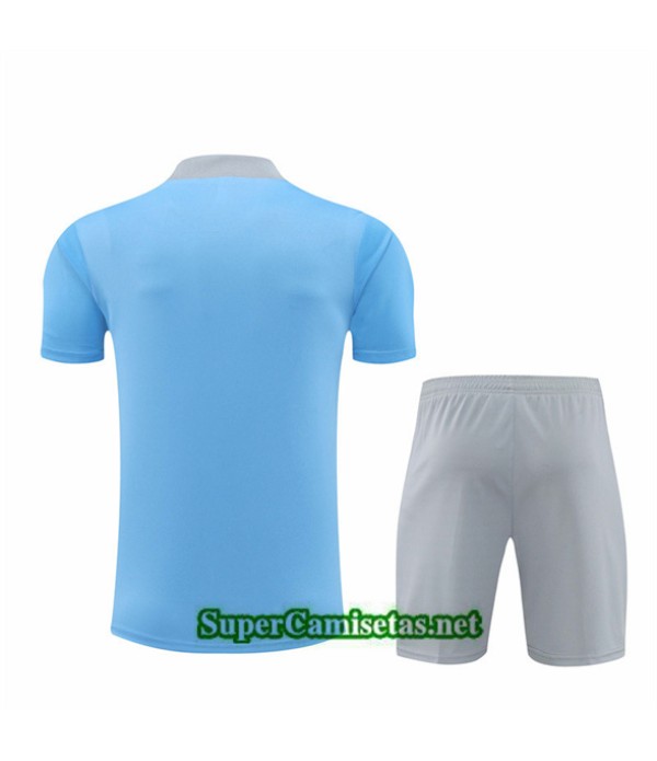 Tailandia Camiseta Kit De Entrenamiento Atletico Madrid Niño Azul Claro 2024 2025