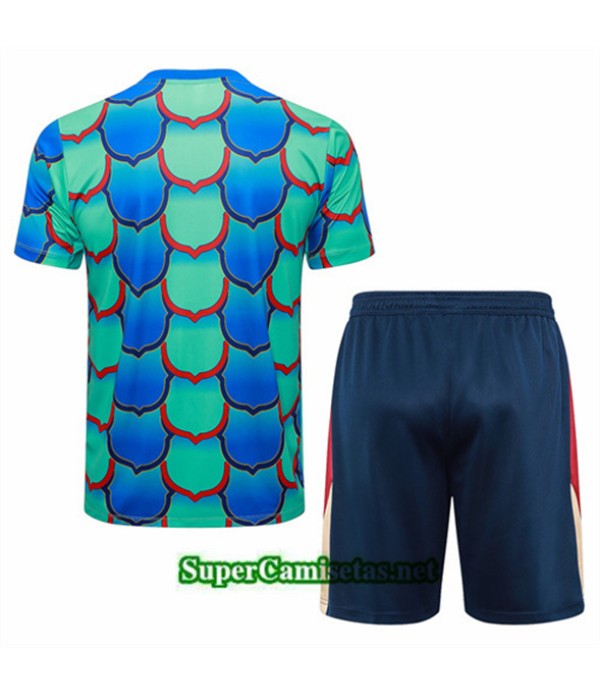 Tailandia Camiseta Kit De Entrenamiento Barcelona Verde 2024 2025