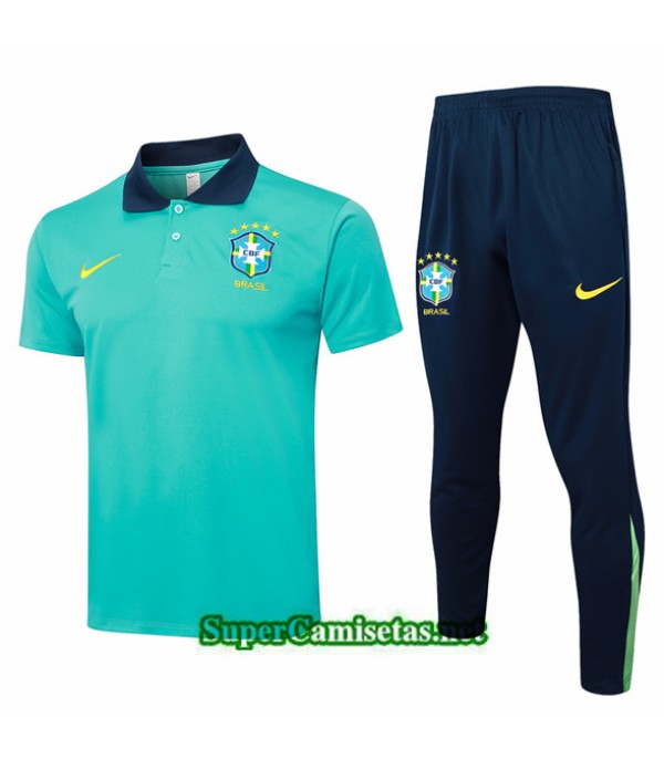 Tailandia Camiseta Kit De Entrenamiento Brasil Pol...