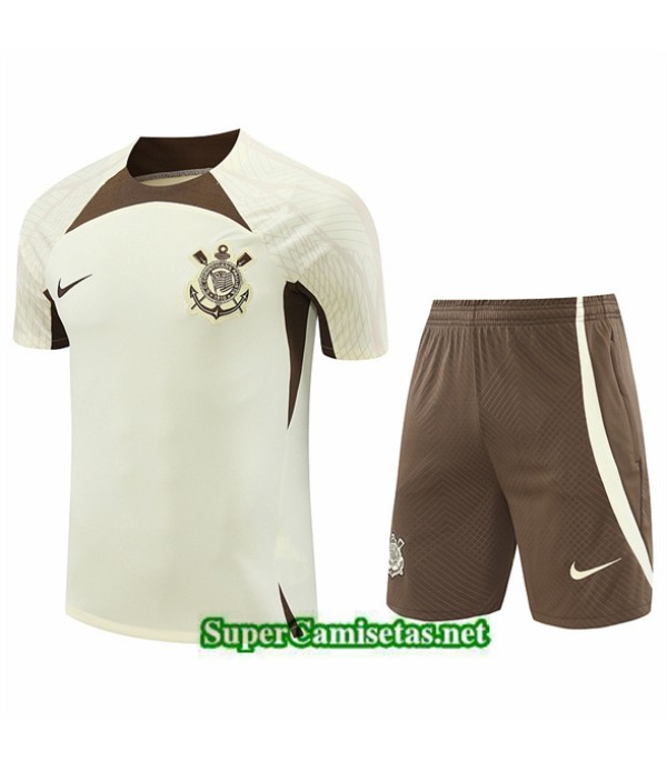 Tailandia Camiseta Kit De Entrenamiento Corinthians Blanco 2024 2025