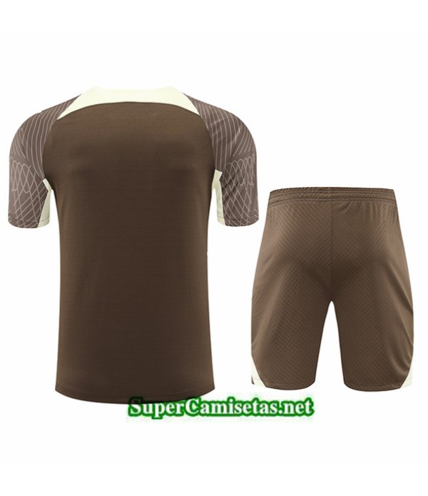 Tailandia Camiseta Kit De Entrenamiento Corinthians Marrón 2024 2025