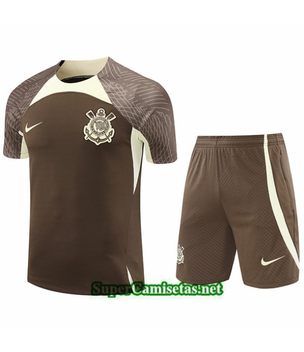 Tailandia Camiseta Kit De Entrenamiento Corinthians Marrón 2024 2025