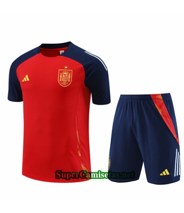 Tailandia Camiseta Kit De Entrenamiento Espana Niño Rojo 2024 2025