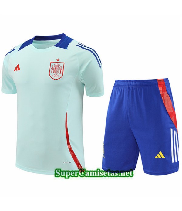 Tailandia Camiseta Kit De Entrenamiento Espana Azul Claro 2024 2025