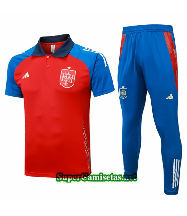 Tailandia Camiseta Kit De Entrenamiento Espana Polo Rojo 2024 2025