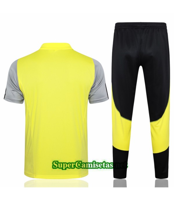 Tailandia Camiseta Kit De Entrenamiento Flamengo Polo Amarillo 2024 2025