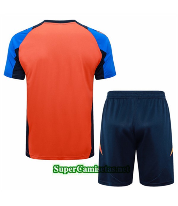 Tailandia Camiseta Kit De Entrenamiento Juventus Color Naranja 2024 2025