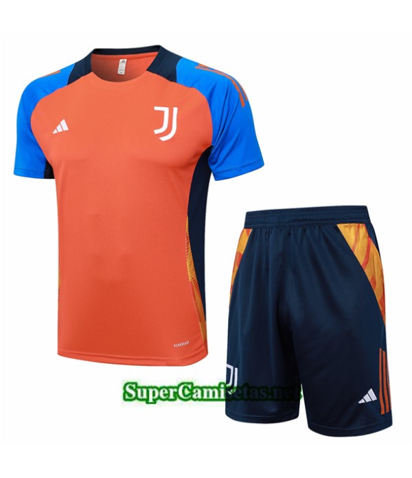 Tailandia Camiseta Kit De Entrenamiento Juventus Color Naranja 2024 2025