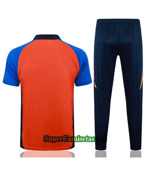 Tailandia Camiseta Kit De Entrenamiento Juventus Polo Color Naranja 2024 2025