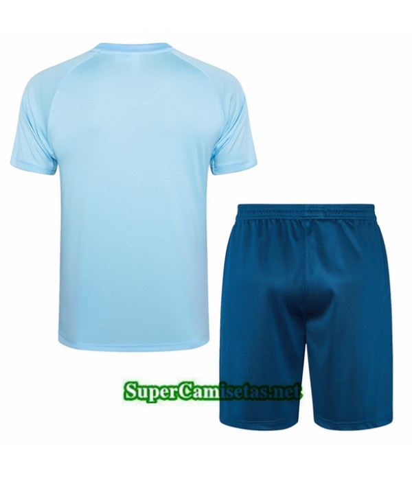 Tailandia Camiseta Kit De Entrenamiento Manchester City Azul Claro 2024 2025