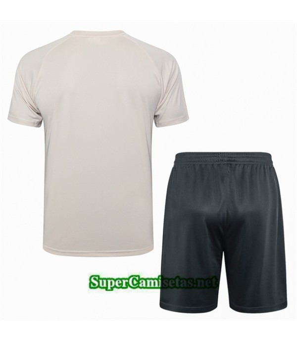 Tailandia Camiseta Kit De Entrenamiento Manchester City De Color Crema 2024 2025