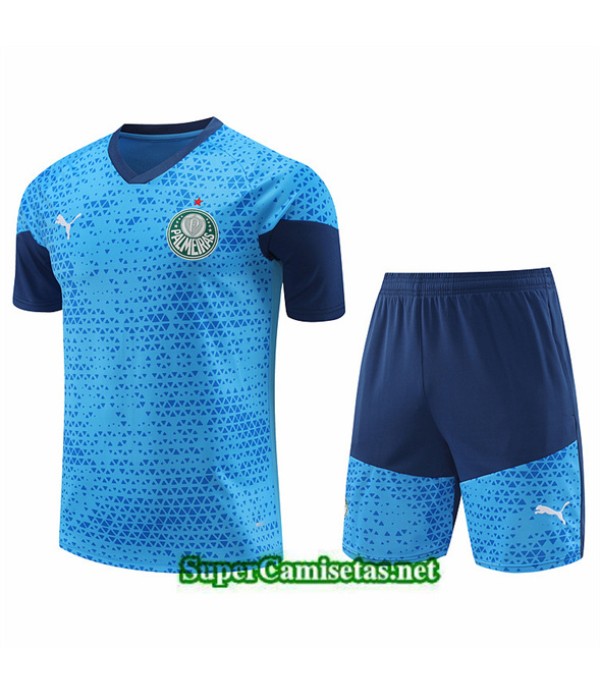 Tailandia Camiseta Kit De Entrenamiento Palmeiras Azul 2024 2025